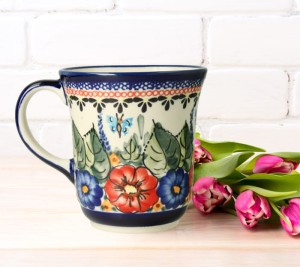 Kubek krokus Ceramika Bolesławiec V 0,3 L GU1193 DEK149Art