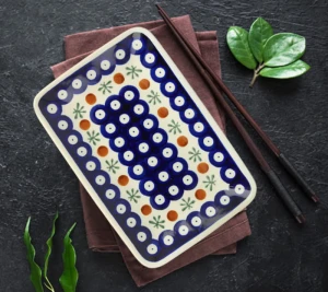 Talerz- tacka do sushi 12,2x18,3 cm GU2021DEK41