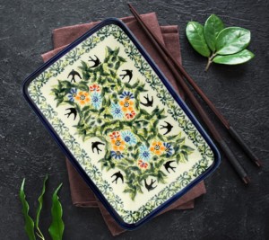 Talerz- tacka do sushi 12,2x18,3 cm GU2021DEKDU182