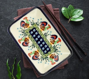 Talerz- tacka do sushi 12,2x18,3 cm GU2021DEK281Art  