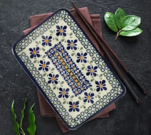 Talerz- tacka do sushi 12,2x18,3 cm GU2021DEKDU60