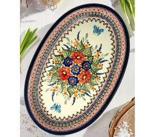 Półmisek dł. 35,4 cm Bolesławiec GU1265DEK149Art