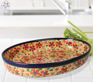 Półmisek do zapiekania 22,0 x 31,0 cm Bolesławiec GU350DEKDU205