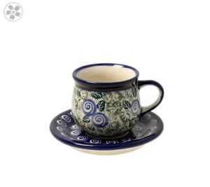 Filiżanka i spodek do podwójnego espresso V 0,07 L Bolesławiec GU1121DEK1073A