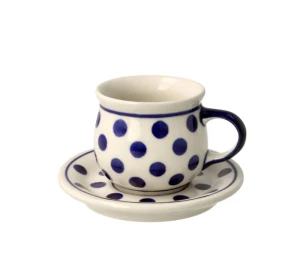 Filiżanka i spodek do podwójnego espresso V 0,07 L Bolesławiec GU1121DEK37