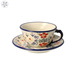 Filiżanka i spodek V 0,22 L F058 MS02 Manufaktura w Bolesławcu