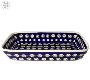 Półmisek do zapiekania 19,5 x 25,5 cm Bolesławiec GU370DEK487