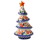 Lampion choinka wys. 19,5 cm  Renifer Galia