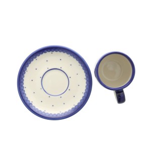 Filiżanka i spodek espresso V 0,1 L Kropki Galia