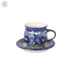 Filiżanka i spodek do podwójnego espresso V 0,07 L Bolesławiec GU1121DEK148Art