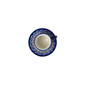 Filiżanka i spodek do podwójnego espresso V 0,07 L Bolesławiec GU1121DEK2277Art