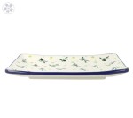 Sushi tray 21,5x14,5 cm C21dek2414X Bolesławiec Pottery