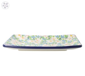 Tacka 21,5cm x 14,5cm Ceramika Artystyczna Bolesławiec sushi C21 dekU4902