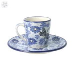 Filiżanka i spodek espresso V 0,09 L Ceramika Artystyczna Bolesławiec F66dek 2999X