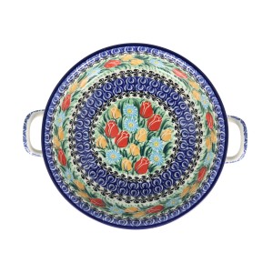 Rondel Ceramika Artystyczna Bolesławiec 23 cm C39 dekU4475