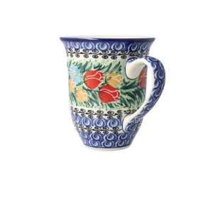 Kubek Ceramika Artystyczna Bolesławiec Latte V 0,45 L K826 dekU4475