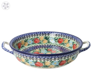 Rondel Ceramika Artystyczna Bolesławiec 23 cm C39 dekU4475