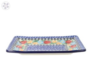 Tacka 21,5cm x 14,5cm Ceramika Artystyczna Bolesławiec sushi C21 dekU4475