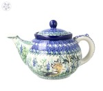 Tea pot V 1,2 L C060dekU5076 Bolesławiec Pottery
