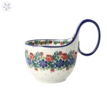 Czerpak-miska V 0,4 L Ceramika Artystyczna Bolesławiec C845 dek1535X