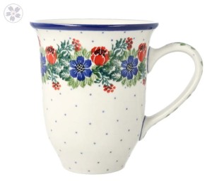 Kubek Ceramika Artystyczna Bolesławiec Latte V 0,45 L K826 dek1535X