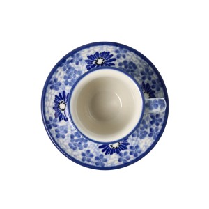 Filiżanka i spodek Ceramika Artystyczna Bolesławiec espresso V 0,06 L B10 dek2999X