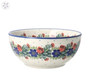 Miska na płatki Ø 16 cm Ceramika Artystyczna Bolesławiec C38 dek1535X