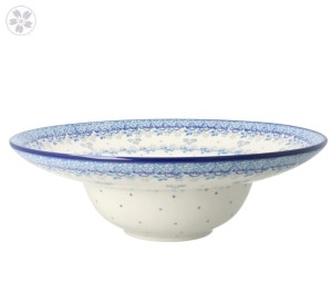 Talerz do makaronu 25cm h7,8cm Ceramika Artystyczna Bolesławiec D86 dek2858X