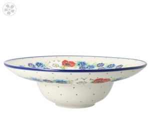 Talerz do makaronu 25cm h7,8cm Ceramika Artystyczna Bolesławiec D86 dek2510X