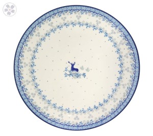 Talerz do pizzy Ø 33cm Ceramika Artystyczna Bolesławiec D53 dek2858X