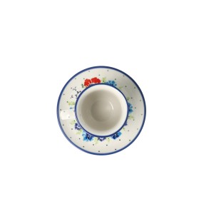 Filiżanka i spodek Ceramika Artystyczna Bolesławiec espresso V 0,06 L B10 dek2510X