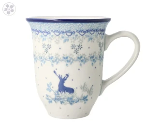 Kubek Ceramika Artystyczna Bolesławiec Latte V 0,45 L K826 dek2858X
