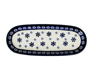 Taca dł. 28,3 cm Bolesławiec GU928DEK925A Zima
