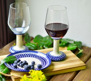 Kieliszek do wina V 0,4 L Kropki Galia