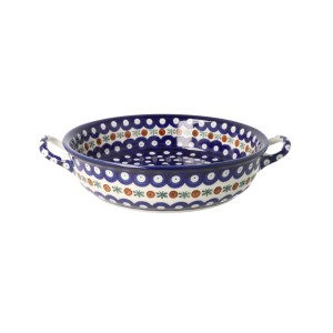 Rondel Ceramika Artystyczna Bolesławiec 23 cm C39 dek70X