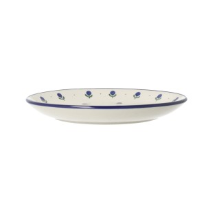 Talerz Ceramika Artystyczna Bolesławiec płaski obiadowy Ø 24 cm T266 dek135X