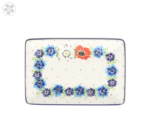 Tacka Ceramika Artystyczna Bolesławiec sushi 18x12 h2,5cm C27 dek2510X