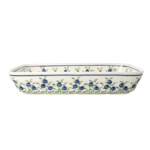 Półmisek do zapiekania 19,5x25,5 cm Bolesławiec GU370DEK1208
