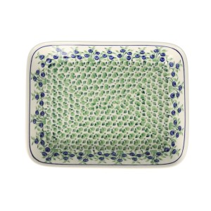 Półmisek do zapiekania 19,5x25,5 cm Bolesławiec GU370DEK1208