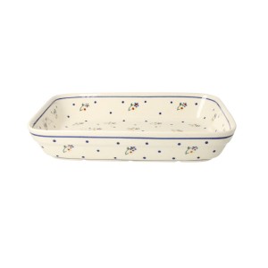 Półmisek do zapiekania 19,5 x 25,5 cm Bolesławiec GU370DEK111