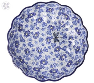 Miska falbanka Ø 24,5 cm Ceramika Artystyczna Bolesławiec M248 dek2999X
