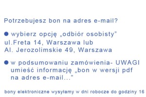 Voucher / bon podarunkowy o wartości 100 PLN Ceramika Bolesławiec