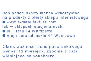 Voucher / bon podarunkowy o wartości 100 PLN Ceramika Bolesławiec