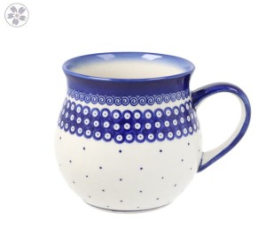 Kubek beczka V 0,5 L Kropki Galia