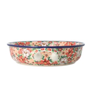 Rondel Ceramika Artystyczna Bolesławiec 23 cm C39 dekU5004
