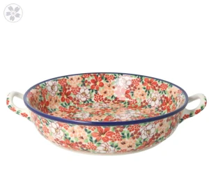 Rondel Ceramika Artystyczna Bolesławiec 23 cm C39 dekU5004