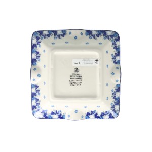 Popielnica 17 cm x 17 cm Ceramika Artystyczna Bolesławiec 175 dek2222X