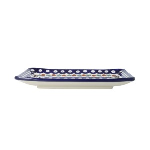 Tacka do sushi 21,5cm x 14,5cm Ceramika Artystyczna Bolesławiec C21 dek70X