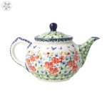 Teapot V 0,7 L JZ71 Bolesławiec Pottery Manufaktura