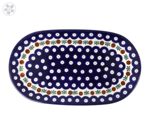 Półmisek 30 cm x 14,5 cm Ceramika Artystyczna Bolesławiec G72 dek70X